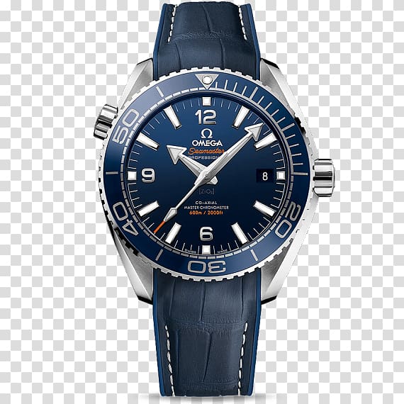 Omega Seamaster Planet Ocean Coaxial escapement Chronometer watch, watch transparent background PNG clipart