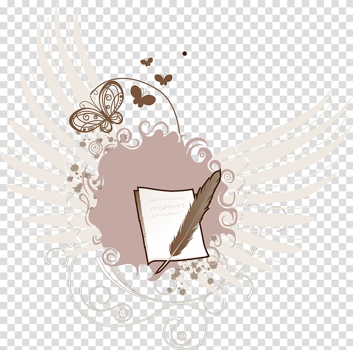 Butterfly Book, Fantasy books feather butterfly transparent background PNG clipart