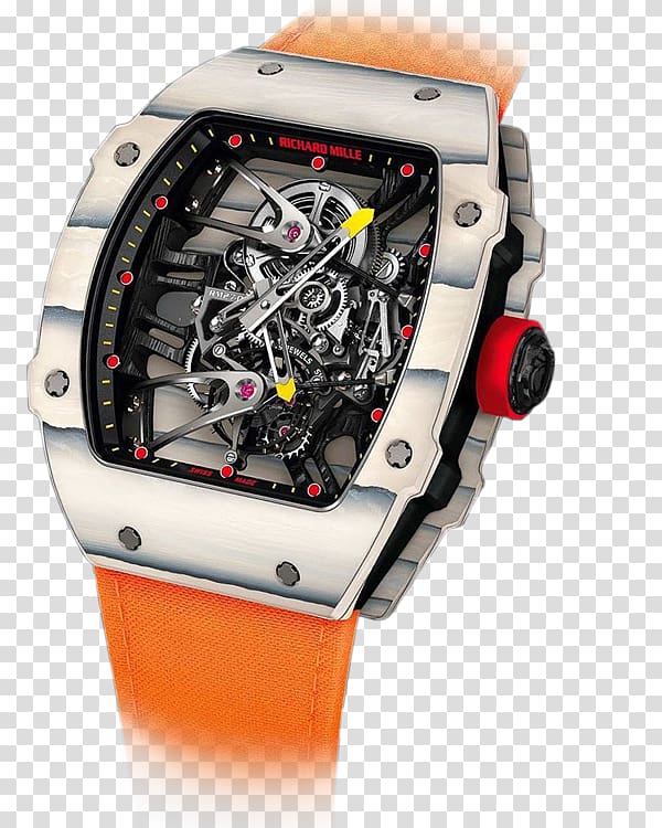 Watch Richard Mille Quartz Tourbillon Clock, watch transparent background PNG clipart