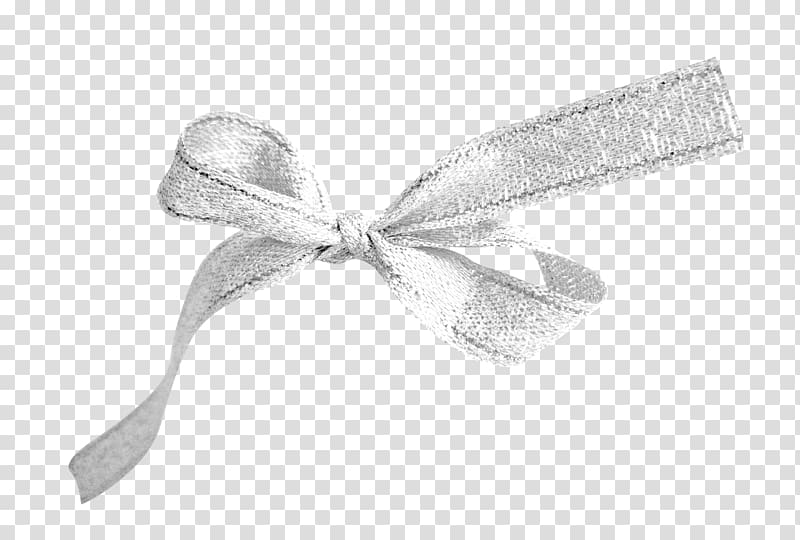 Ribbon Textile White, Bow transparent background PNG clipart