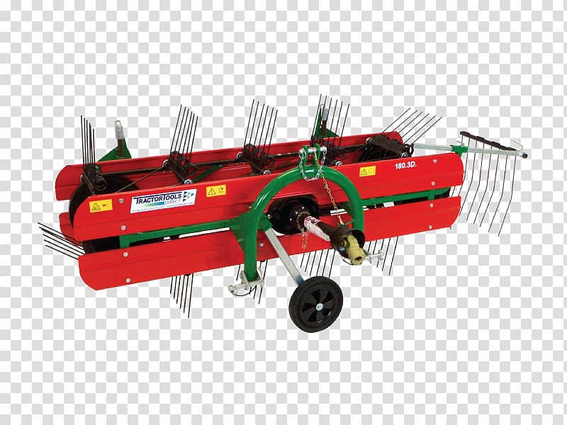 Machine Tractor Hay rake Baler, tractor transparent background PNG clipart