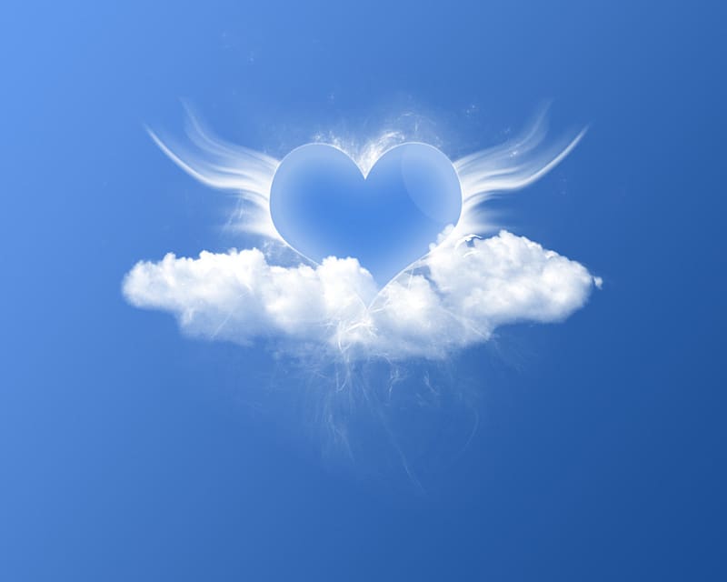 Heart Blue Desktop Sky iPhone, Dream transparent background PNG clipart