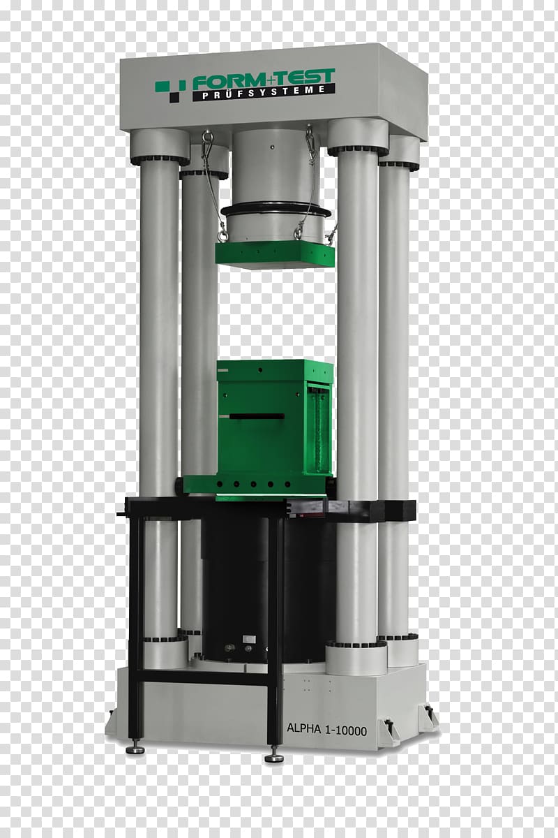 Concrete Béton hautes performances Universal testing machine Stringing machine, pressure column transparent background PNG clipart