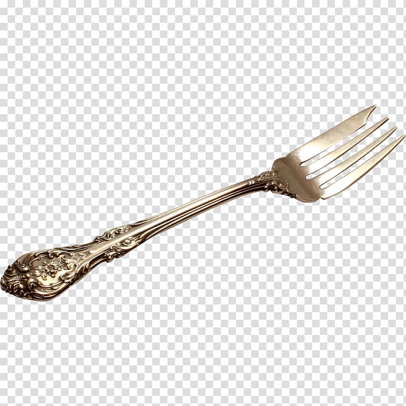 Fork Spoon Cutlery Knife Sterling silver, fork transparent background PNG clipart