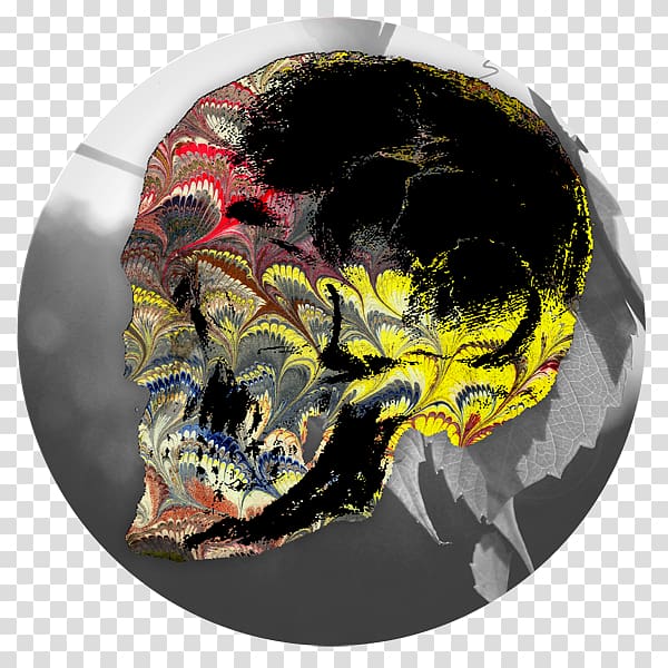 Skull, ink landscape material transparent background PNG clipart