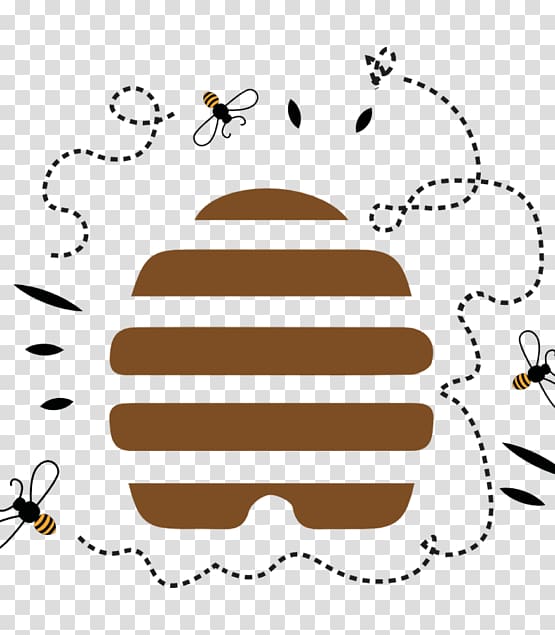 Quince Honey Farm Food Pollen Honey bee, Honey Bee logo transparent background PNG clipart