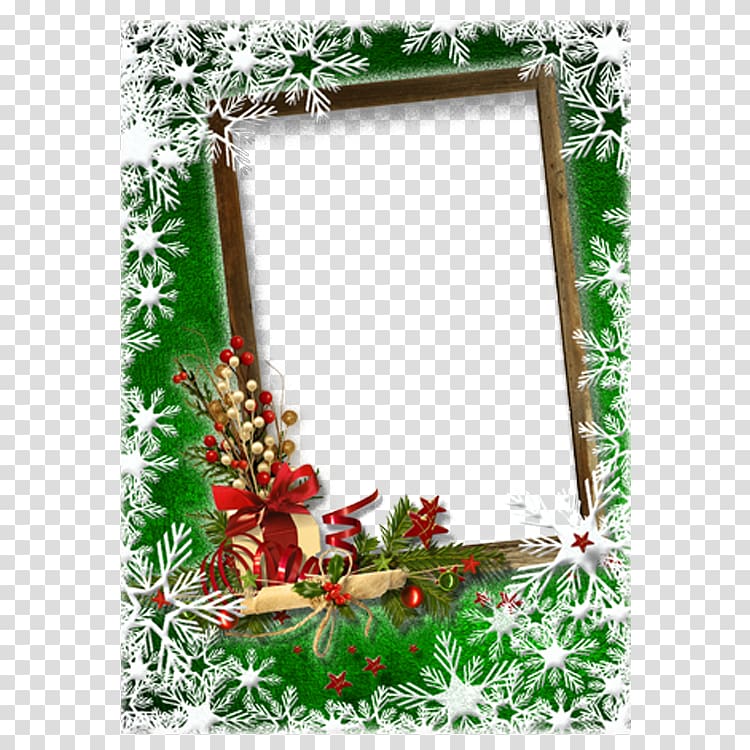 romantic christmas frame transparent background PNG clipart