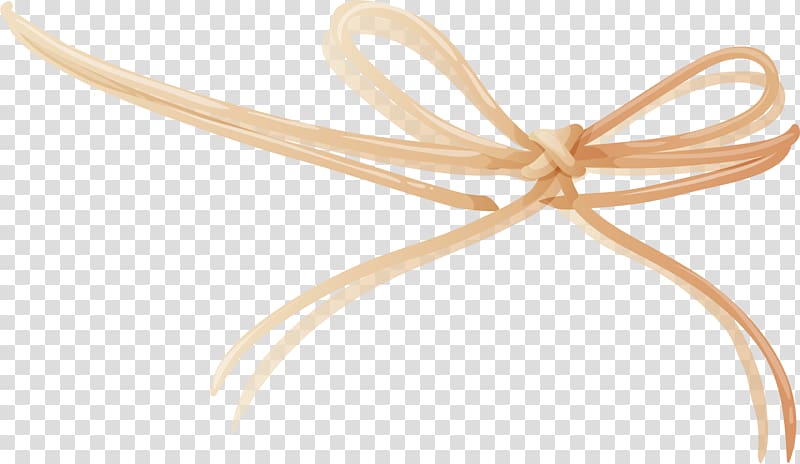 Rope Shoelace knot, Little fresh yellow rope transparent background PNG clipart