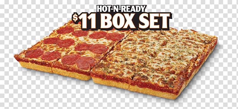 Sicilian pizza Little Caesars Pizza Food, Cheese bread transparent background PNG clipart