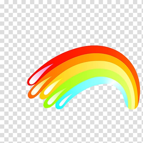 Rainbow Paintbrush Color, rainbow transparent background PNG clipart