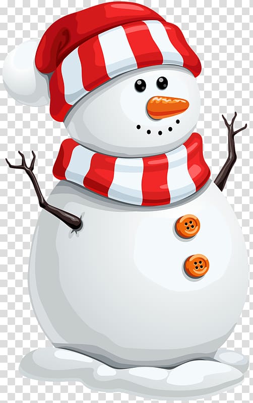 Santa Claus Christmas decoration Snowman , Cute snowman transparent background PNG clipart