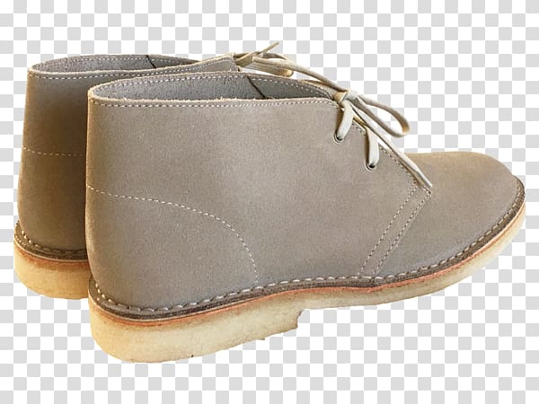 Suede Boot Shoe Walking Product, desert sand transparent background PNG clipart