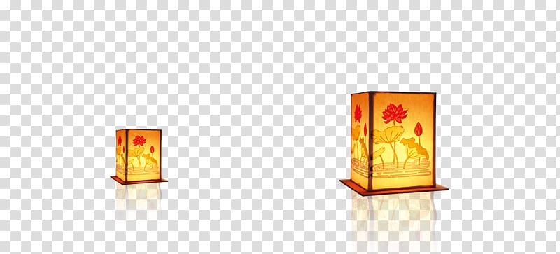 Tu014dru014d nagashi Mid-Autumn Festival Lamp, Beautiful lotus lanterns transparent background PNG clipart