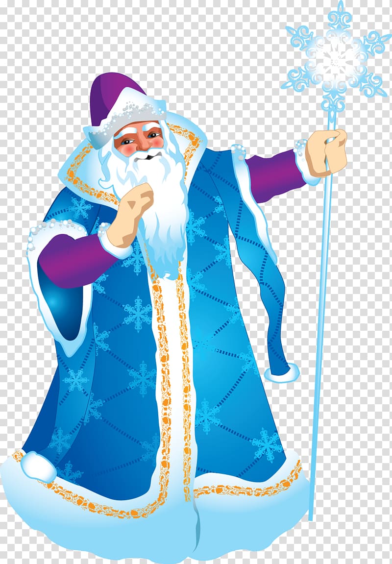 Ded Moroz Snegurochka Santa Claus grandfather , Santa transparent background PNG clipart