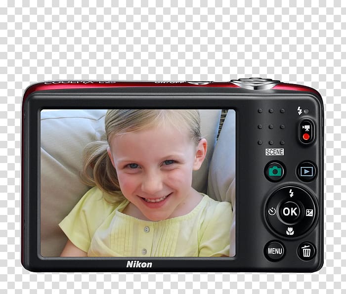 Nikon Coolpix L25 Point-and-shoot camera Nikkor, Camera transparent background PNG clipart