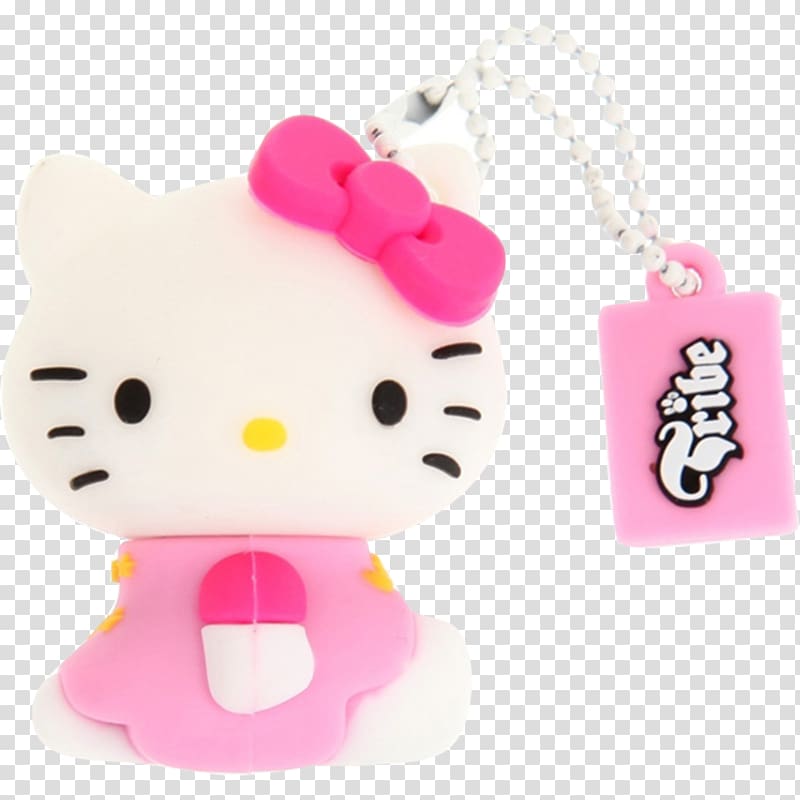 Hello Kitty Bip Ling Key Chains USB Flash Drives Book, hello kitty balloon transparent background PNG clipart