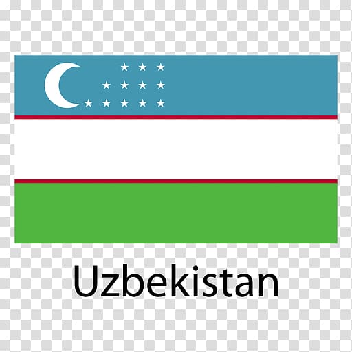 Flag of Uzbekistan, national flag transparent background PNG clipart