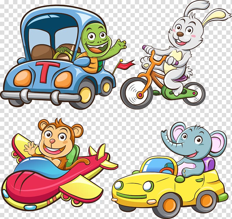 Car Vehicle Funny animal, driving transparent background PNG clipart
