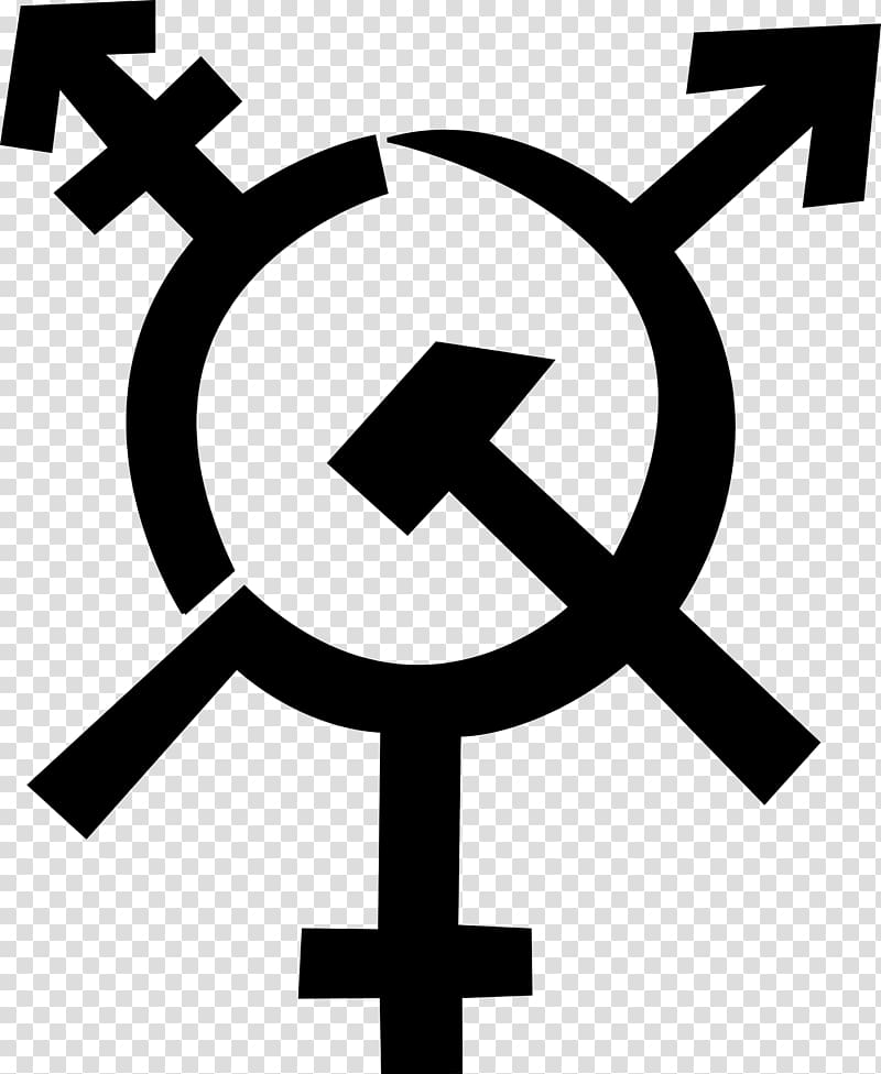 Transgender Socialism Gender symbol Communism LGBT, hammer and sickle transparent background PNG clipart