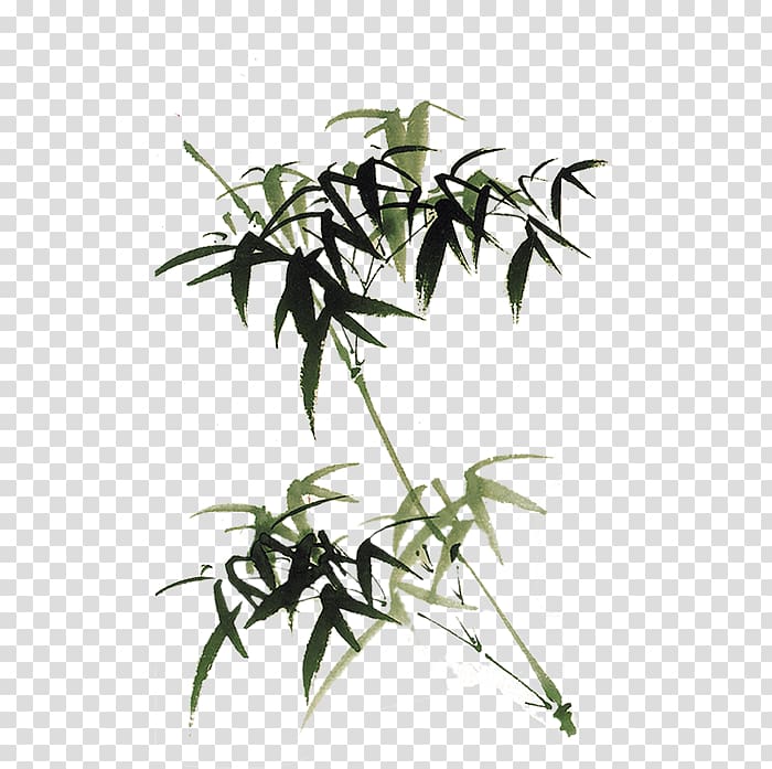 Bamboo Gratis Computer file, Green Chinese wind bamboo decorative pattern transparent background PNG clipart