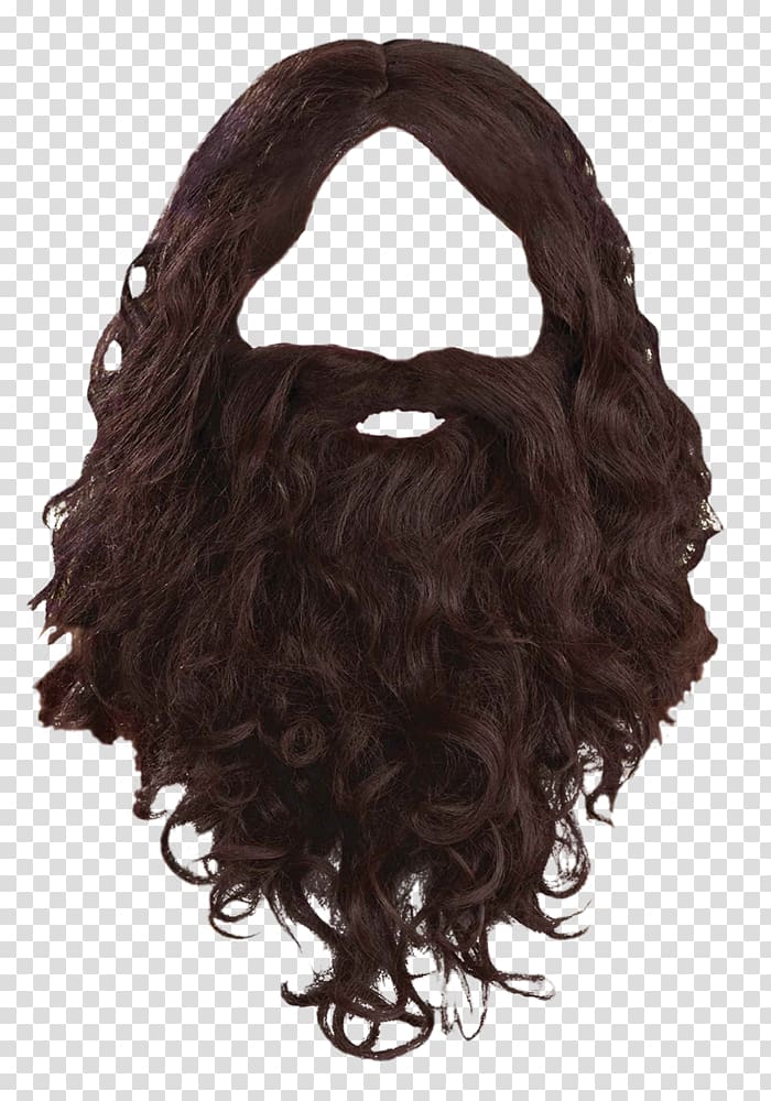 black wig and beard, Beard Wig Facial hair Moustache, Beard transparent background PNG clipart