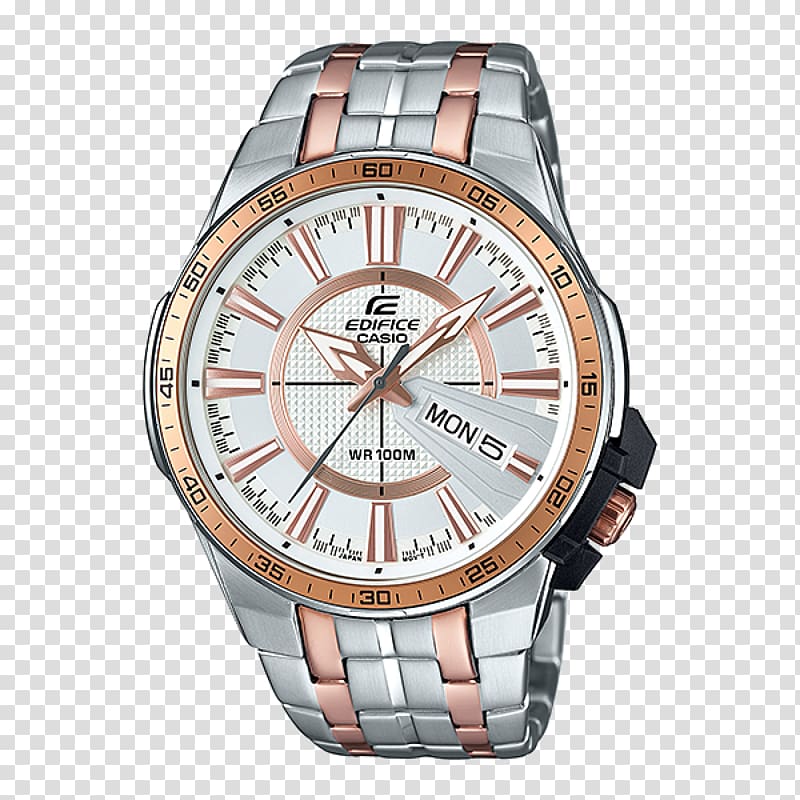 Casio Edifice Analog watch Chronograph, watch transparent background PNG clipart