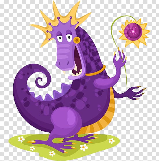 Cute dragons transparent background PNG clipart