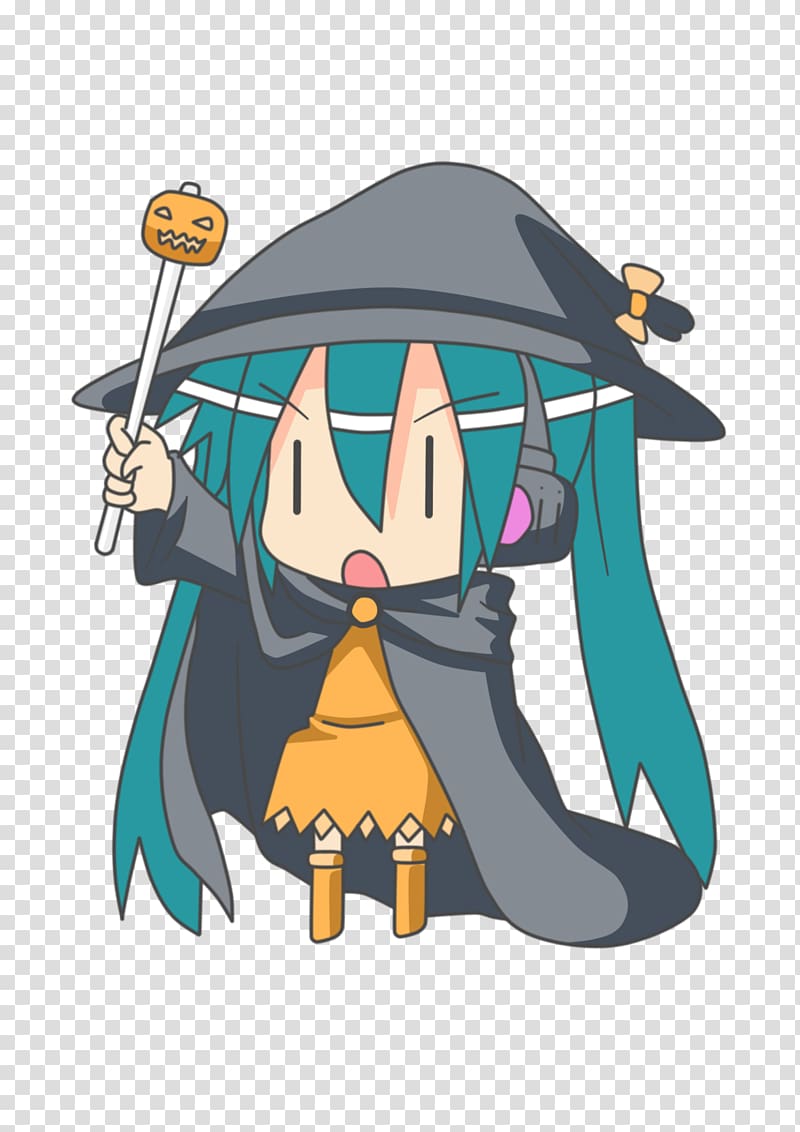 Chibi Anime Hatsune Miku Vocaloid Halloween film series, Chibi transparent background PNG clipart