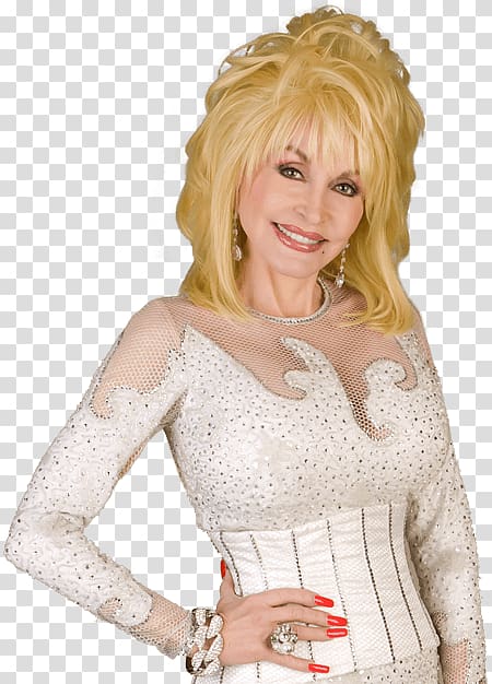 Blond Long hair Wig Brown hair, Dolly parton transparent background PNG clipart