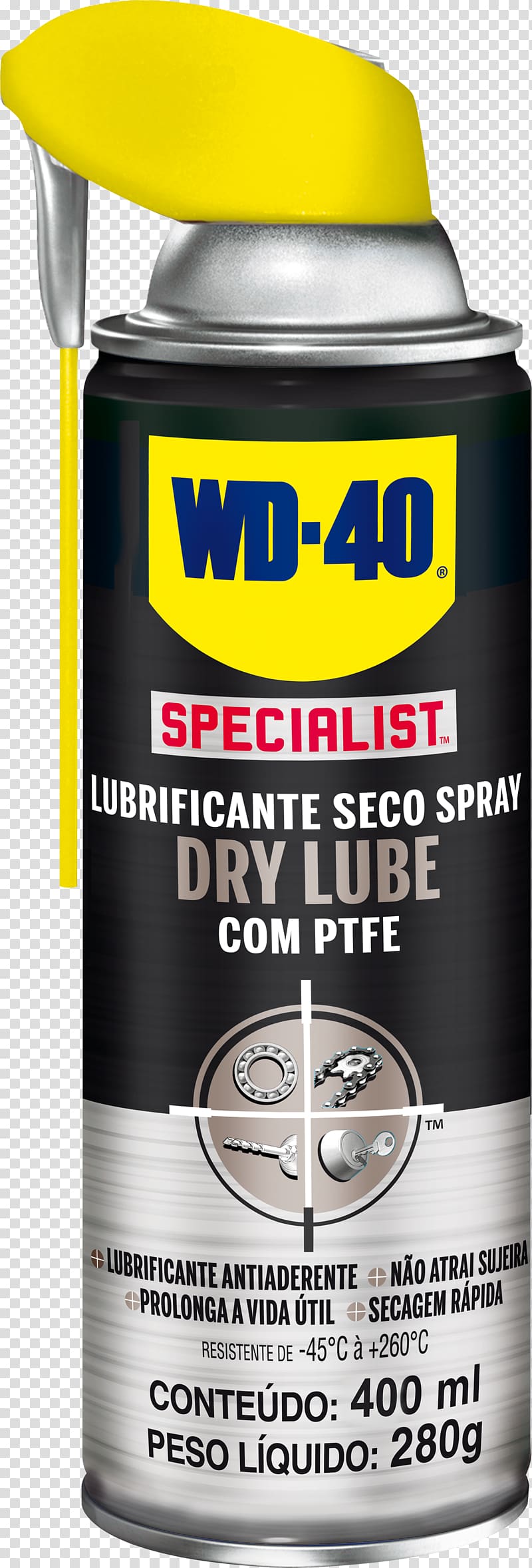 WD-40 Lubricant Aerosol spray Industry Grease, lube transparent background PNG clipart