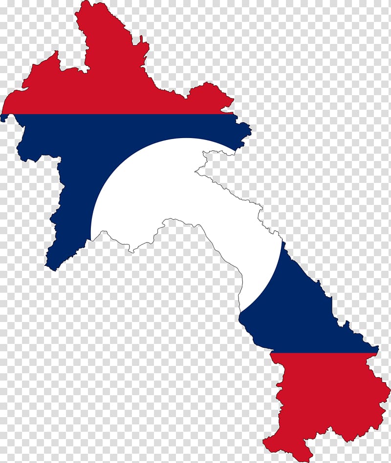 Flag of Laos Map, map transparent background PNG clipart