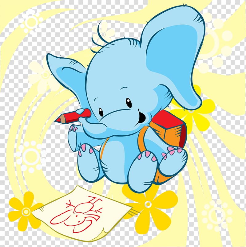 Painting Cartoon Drawing , Painting elephant transparent background PNG clipart