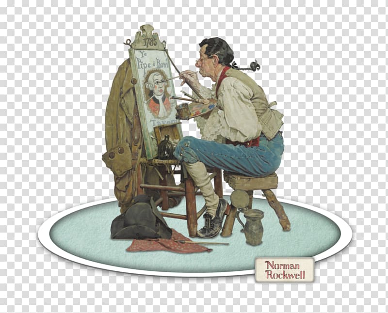 Norman Rockwell Museum Painting Giclée Artist, sign painter transparent background PNG clipart