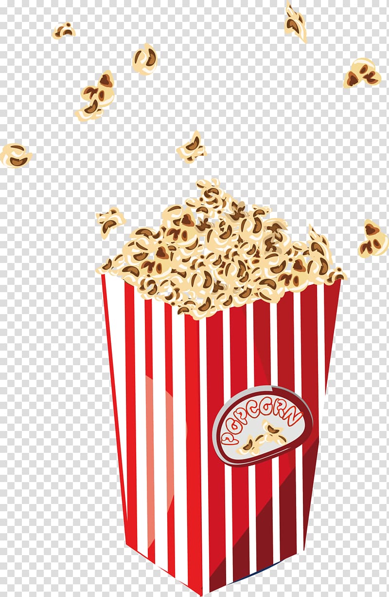 Popcorn Ticket , Red delicious popcorn transparent background PNG clipart