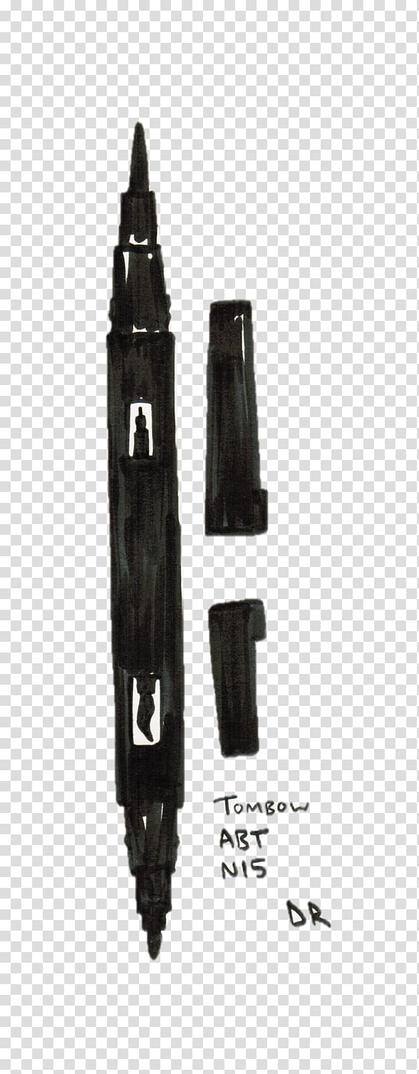 Tombow Dual Brush Pen Fudepen Drawing, Felt Tip Pen transparent background PNG clipart