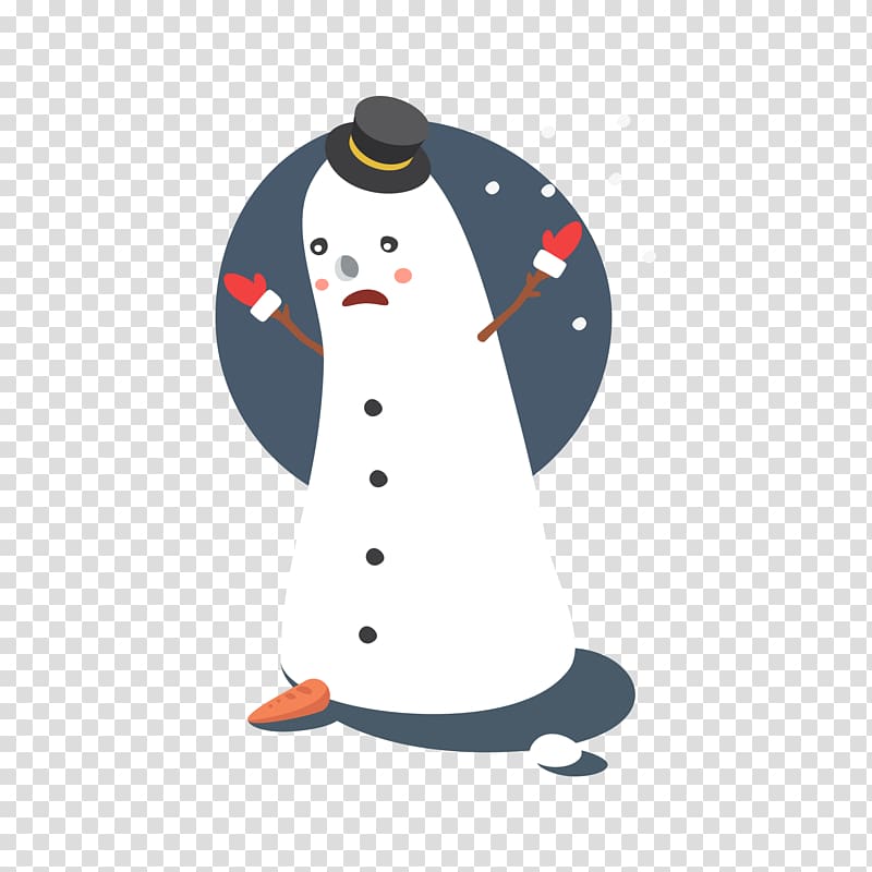 Snowman , Deformation snowman transparent background PNG clipart