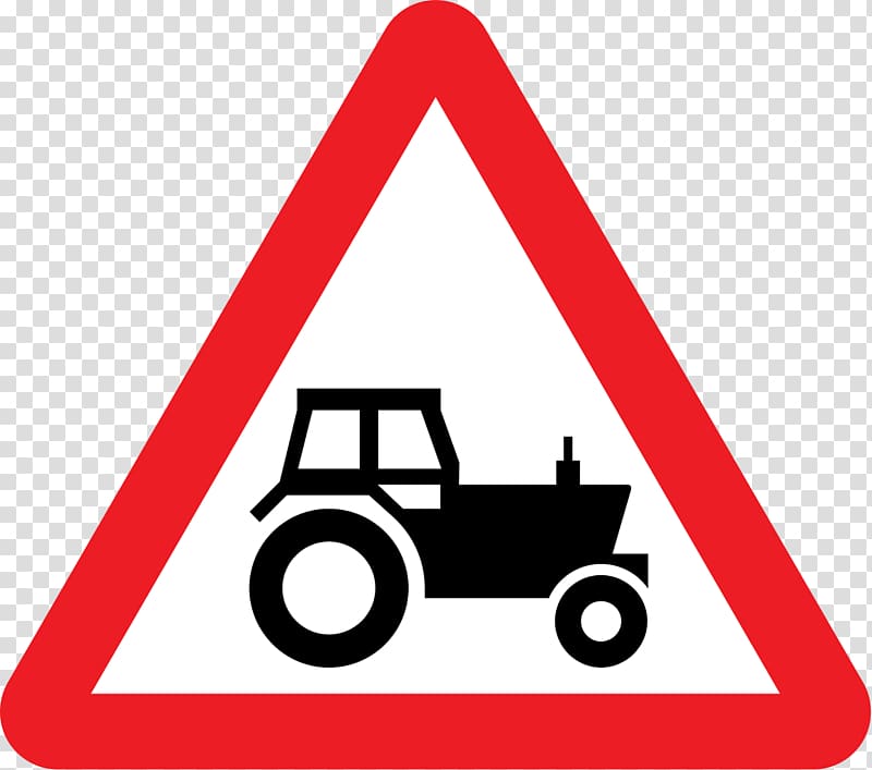 Road signs in Singapore Traffic sign Warning sign Road signs in the United Kingdom, tractor transparent background PNG clipart