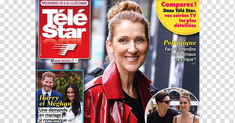 Celine Dion Télé Star Television Magazine December, Le Mondial Du Tatouage 2017 transparent background PNG clipart