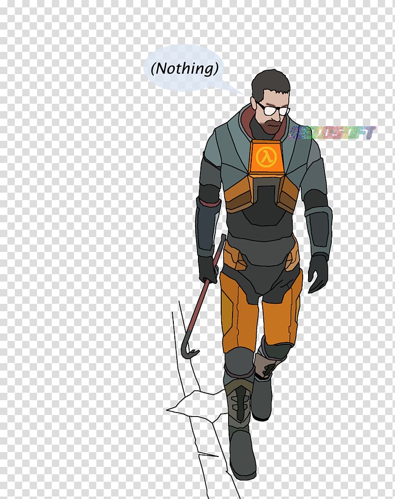 Half-Life 2 Gordon Freeman Drawing, half life transparent background PNG clipart