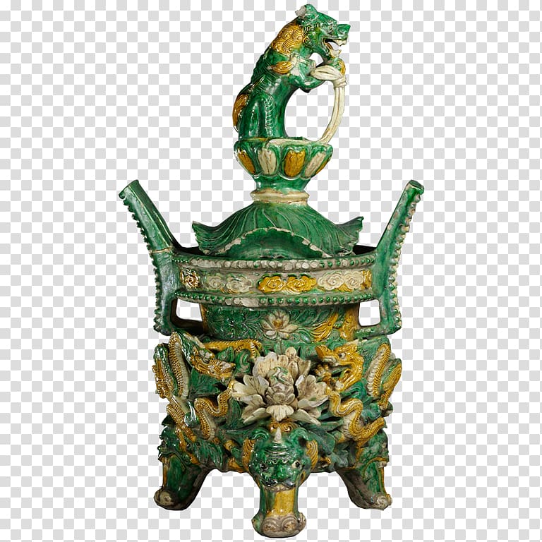 Inner Mongolia Museum Censer Ceramic Vase Green, Exquisite jar transparent background PNG clipart