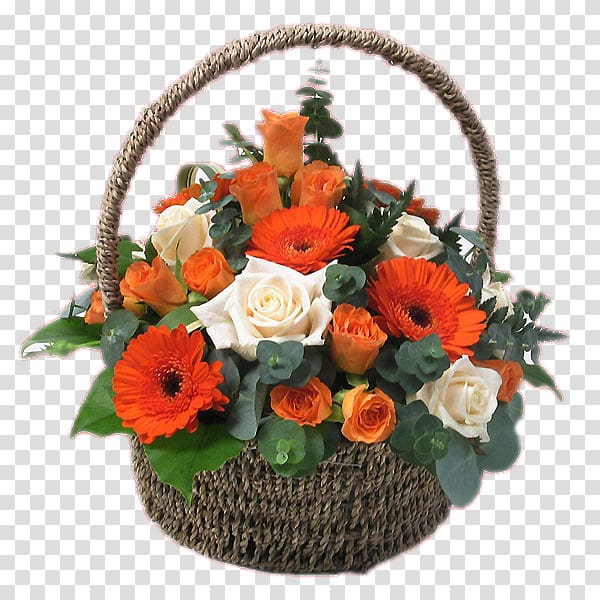 Floral design Cut flowers Basket Flower bouquet, flower transparent background PNG clipart