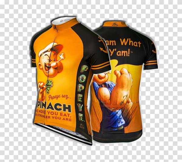 Cycling jersey T-shirt Sleeve, T-shirt transparent background PNG clipart