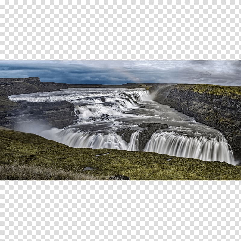 Gullfoss Waterfall Fine art Architecture, Nash Painting transparent background PNG clipart