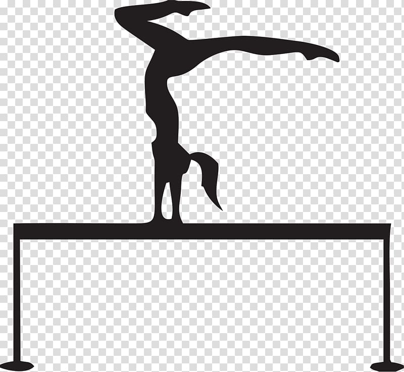 Artistic gymnastics Balance beam , gymnastics transparent background PNG clipart