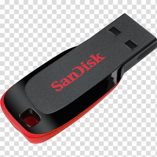 USB flash drive SanDisk Cruzer, Usb Flash Free transparent background PNG clipart
