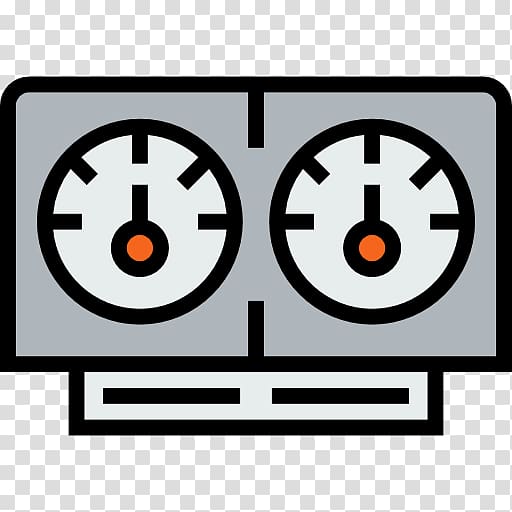 Industry Gauge Machine Factory Icon, radio transparent background PNG clipart