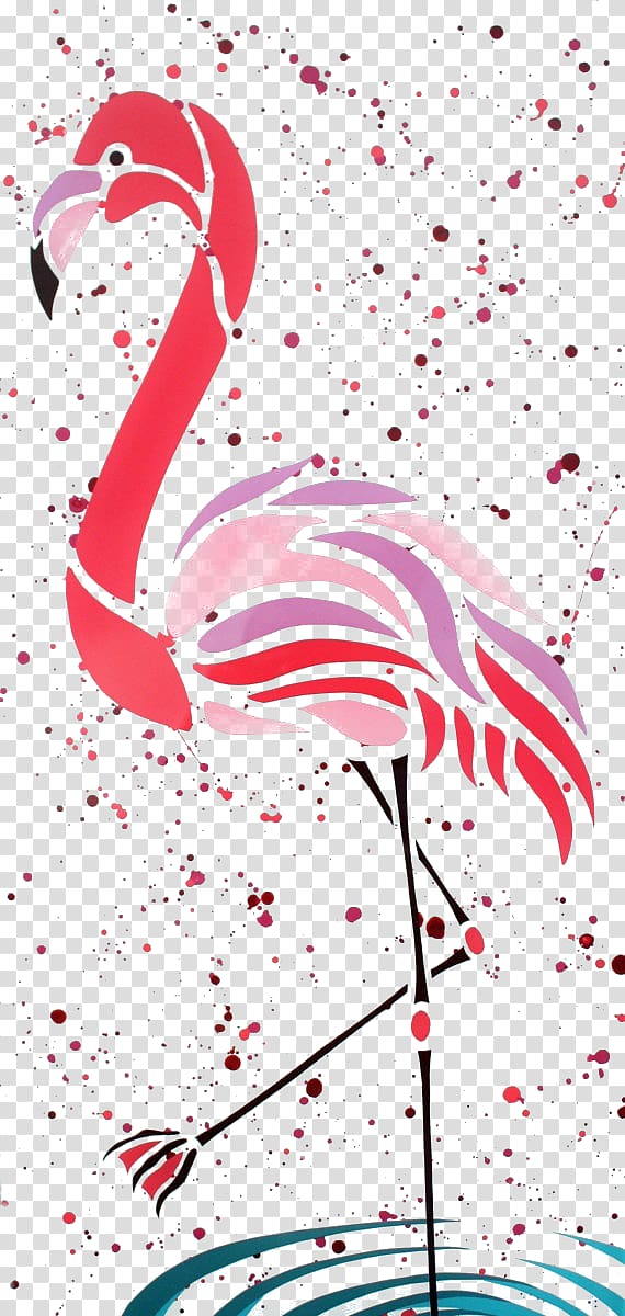 Flamingo Douchegordijn Watercolor painting Drawing Curtain, Watercolor Swan transparent background PNG clipart