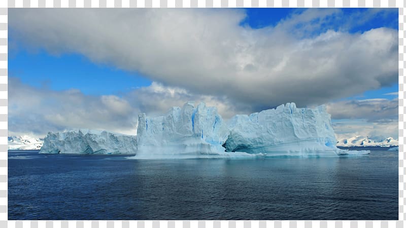 Glacier Fjord Ice cap Sea ice Iceberg, overcast transparent background PNG clipart