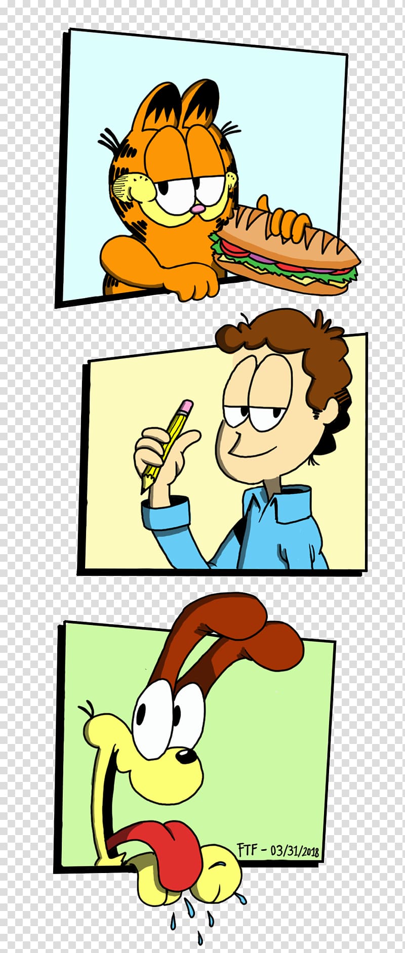 Odie Jon Arbuckle Garfield Comics Cartoon, Garfield cartoon transparent background PNG clipart