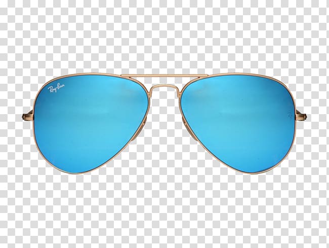 gold framed Ray-Band Aviator sunglasses, Ray-Ban Wayfarer Aviator sunglasses Mirrored sunglasses, Aviator Sunglass transparent background PNG clipart